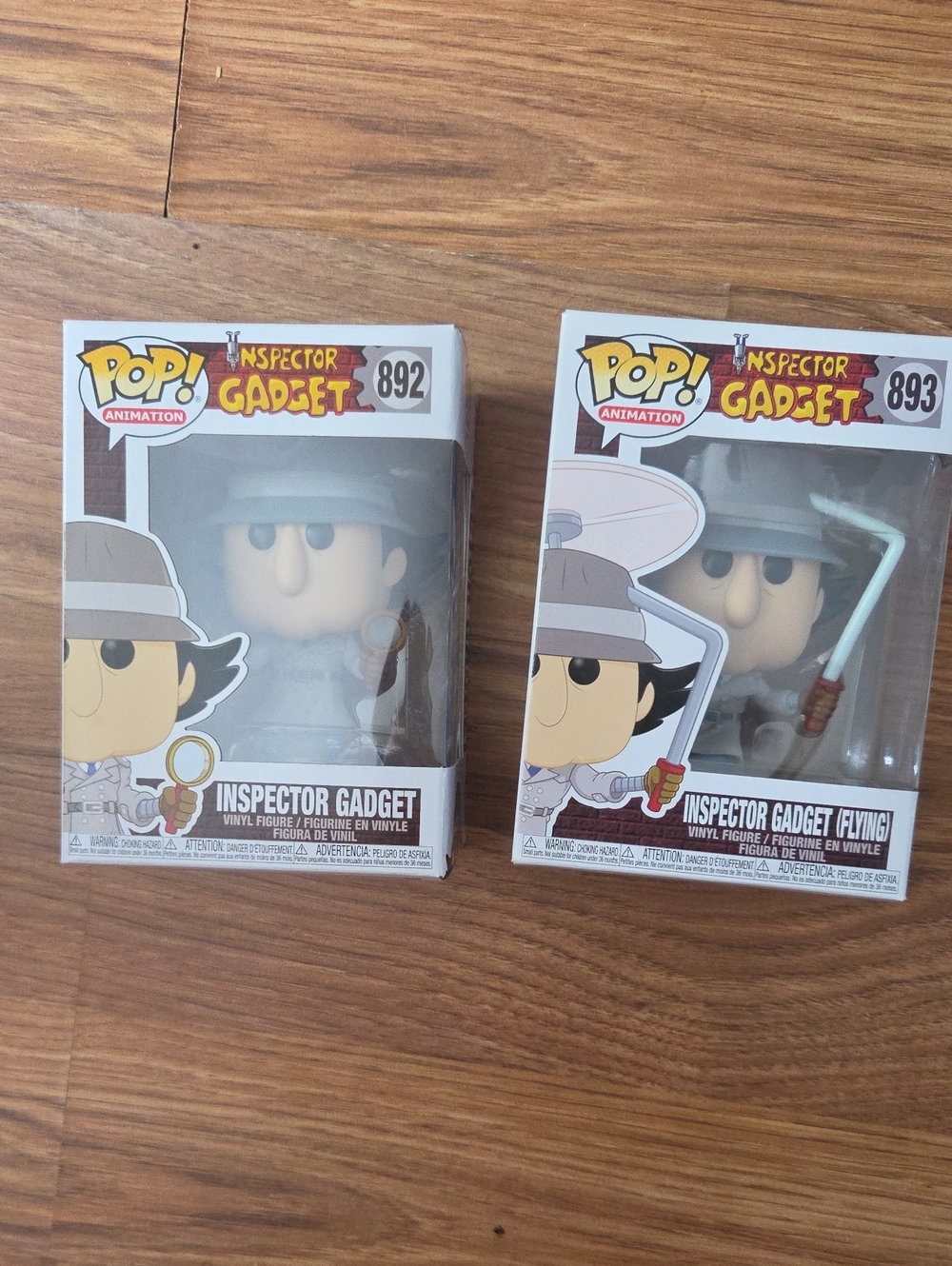Funko Pop! Animation Inspector Gadget Lot #892 & Flying #893